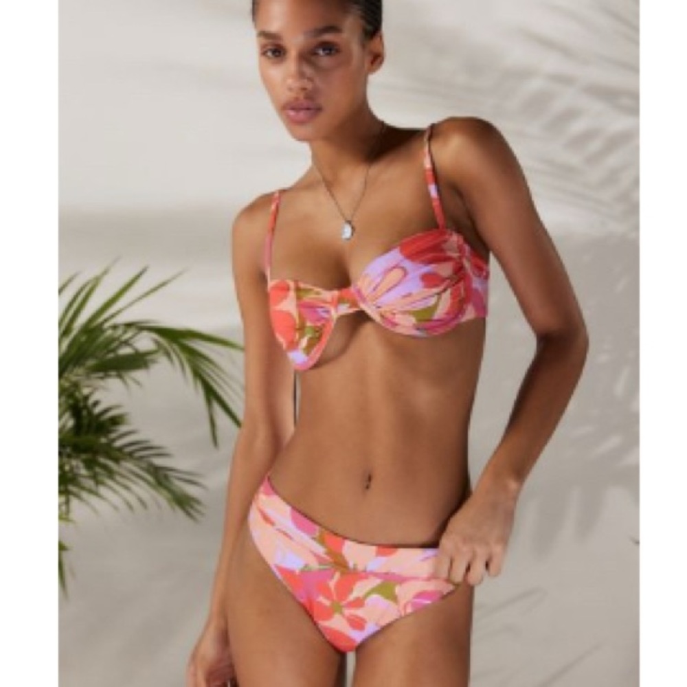 Urban Outfitters Pink and Orange Bikini Set